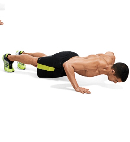 ماندن در شنا دست باز - wide Push-up hold